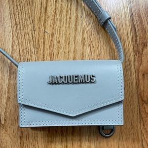 Jacquemus Le Port Azur card wallet bag Grey